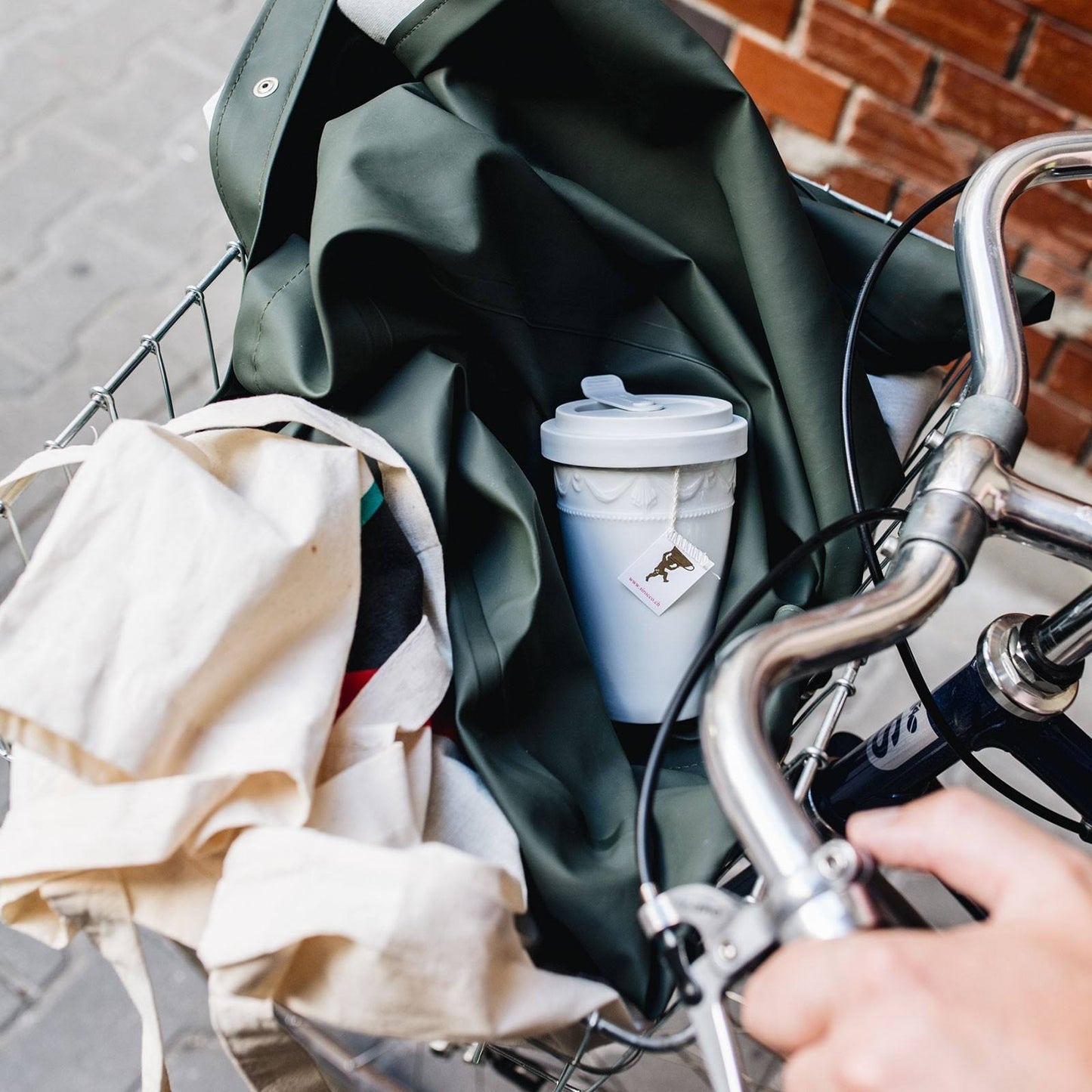 KPM To-go Becher, KURLAND BLANC NOUVEAU, Weiss