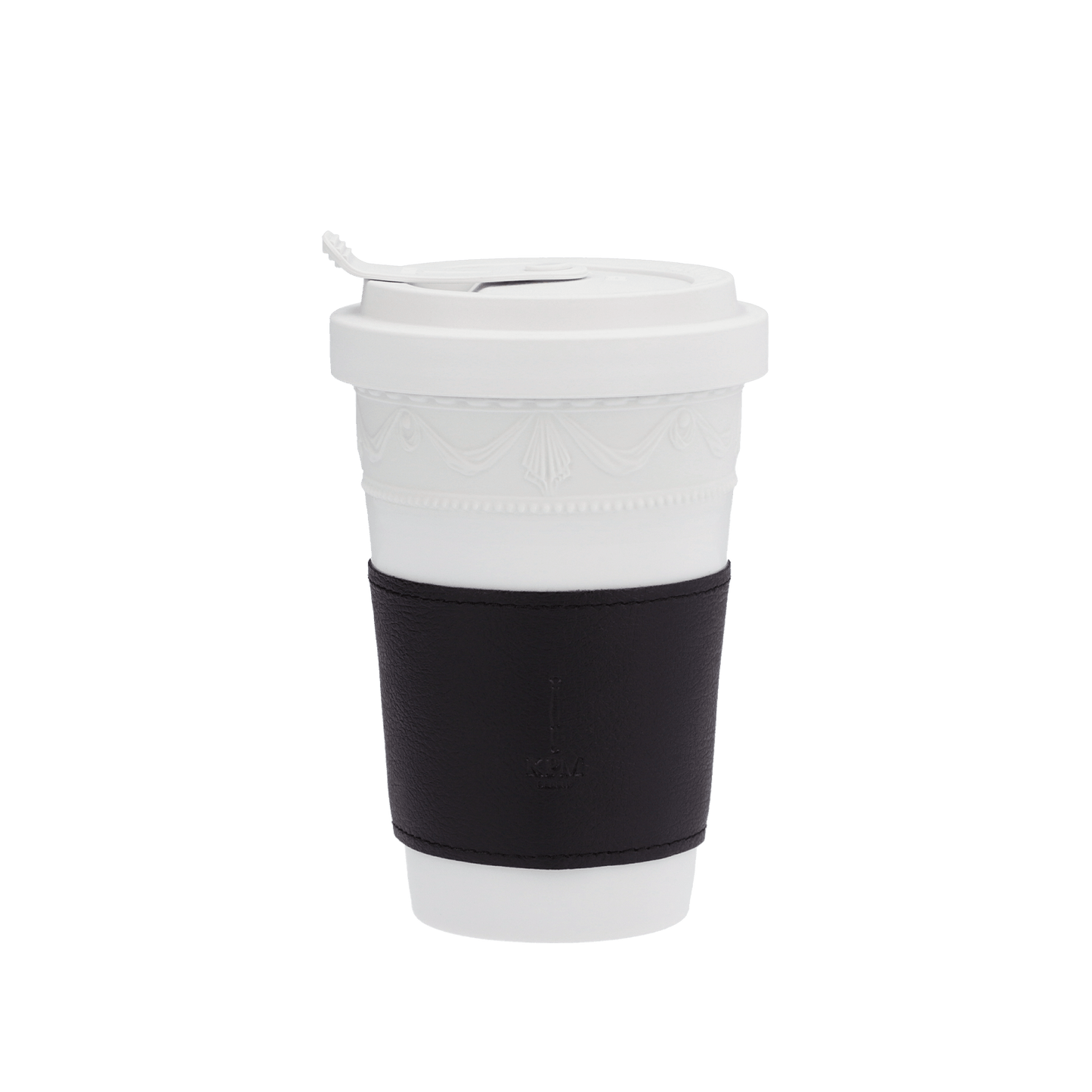KPM To-go Becher, KURLAND BLANC NOUVEAU, Weiss