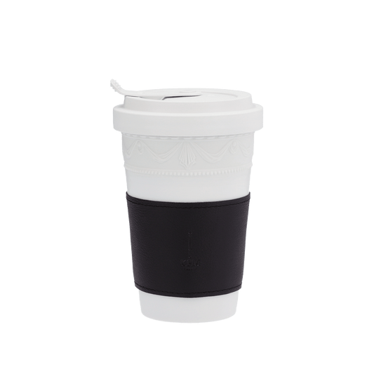 KPM To-go Becher, KURLAND BLANC NOUVEAU, Weiss