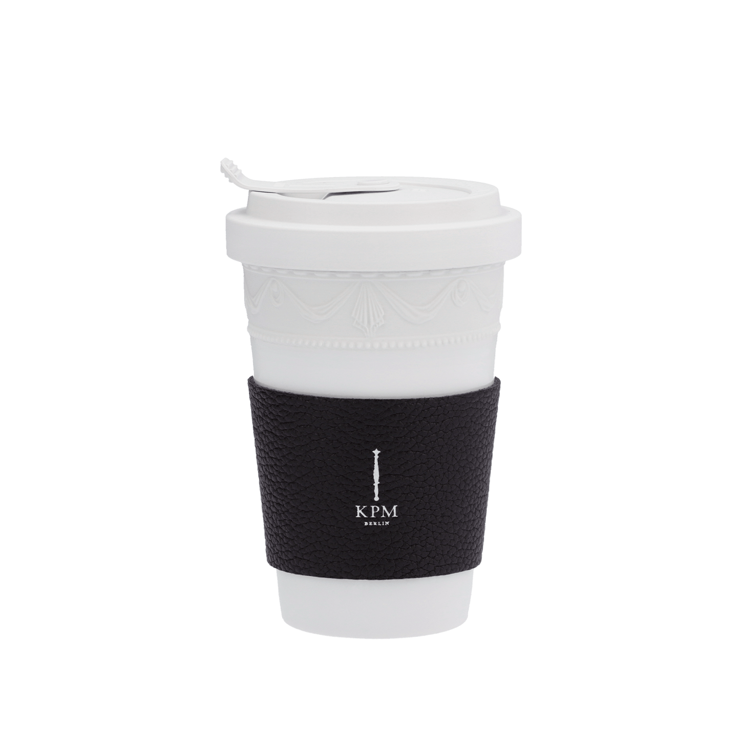 KPM To-go Becher, KURLAND BLANC NOUVEAU, Weiss
